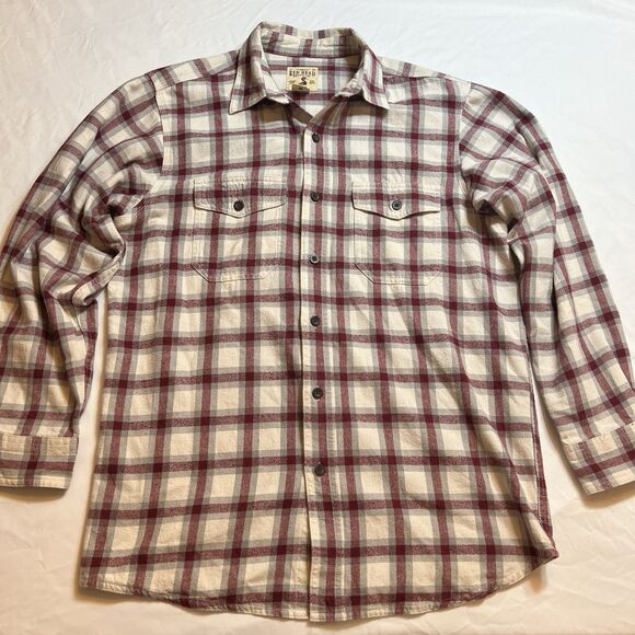 Red Head Ranch Men's M Cotton Flannel Shirt Plaid, Long Sleeve, Button-Up - Picture 1 of 6